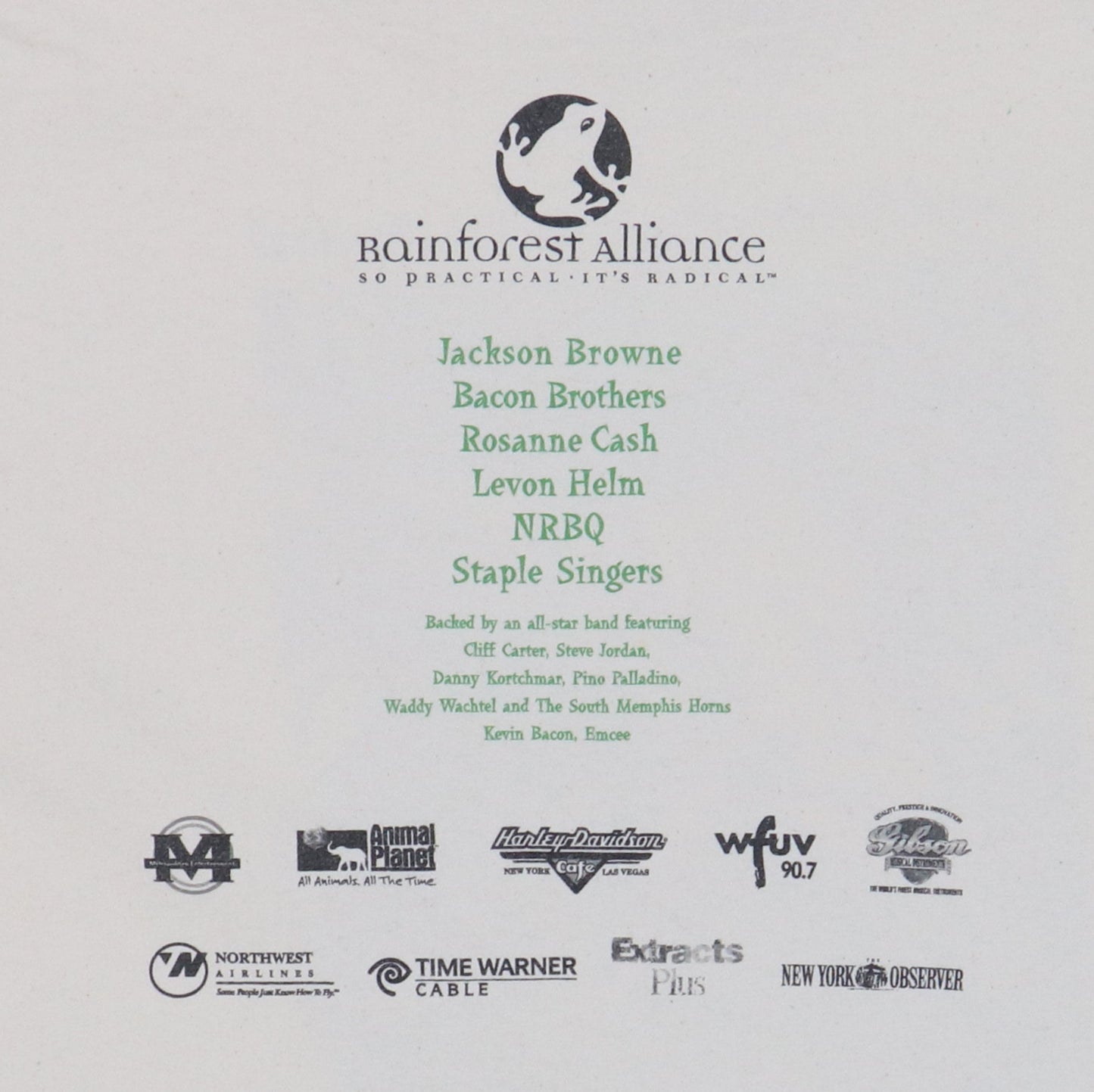 1997 Smart Sounds Music For The Planet Benefit Shirt