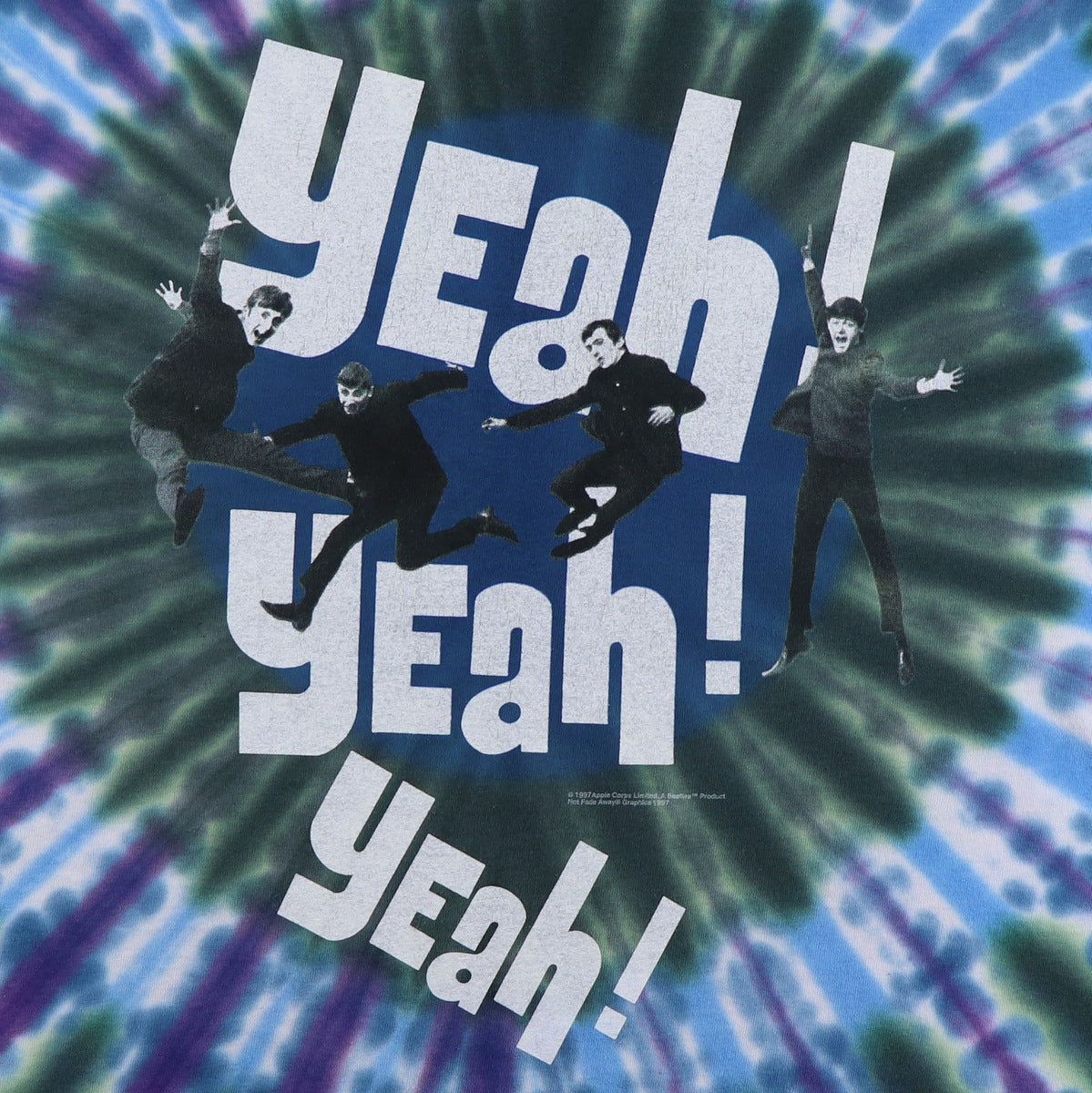 1997 The Beatles Yeah Yeah Yeah Tie Dye Shirt