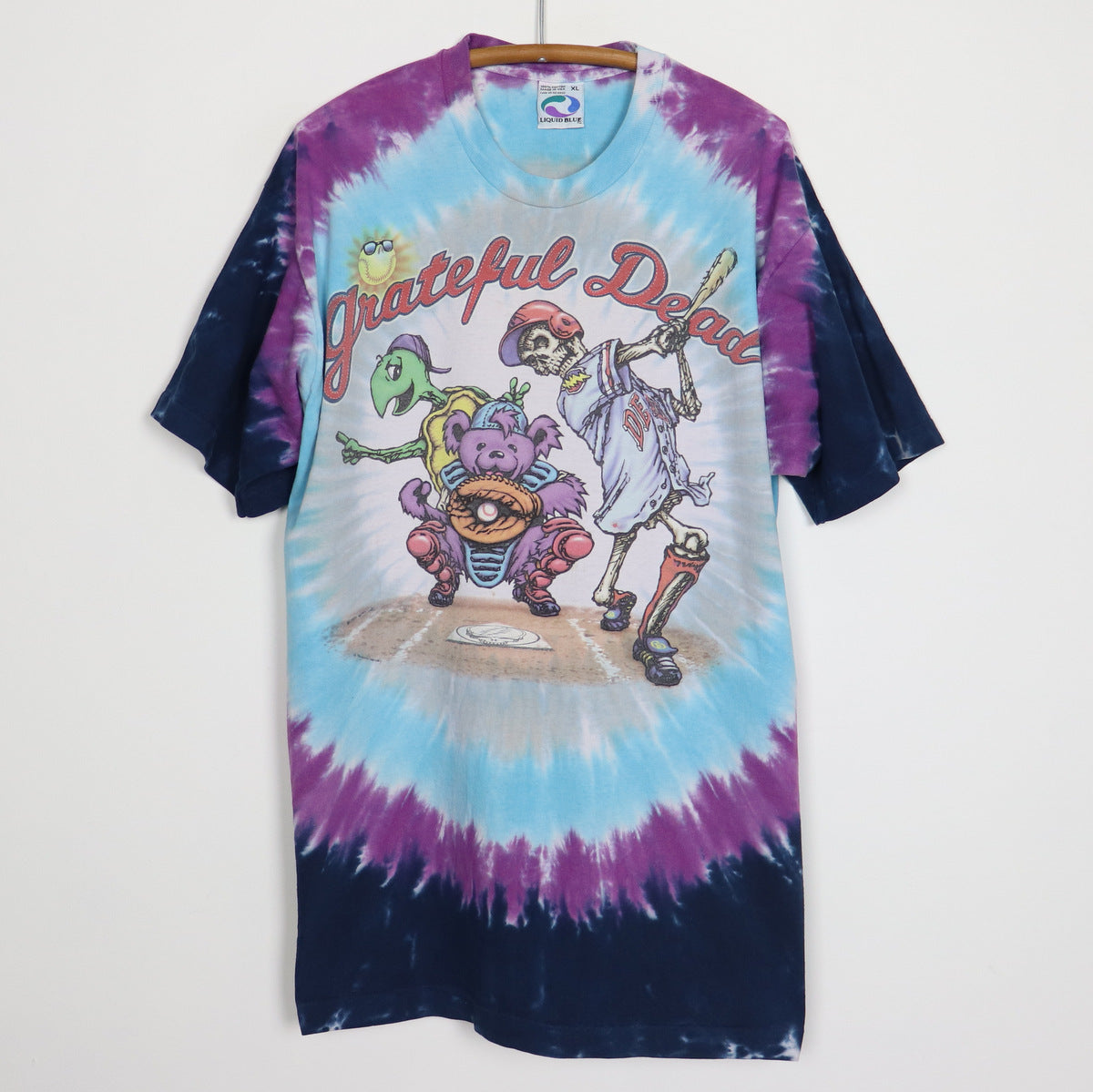 grateful dead t shirt liquid blue