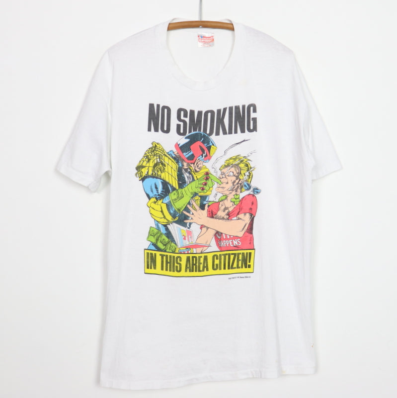 1992 Judge Dredd No Smoking In This Area Citizen Shirt
