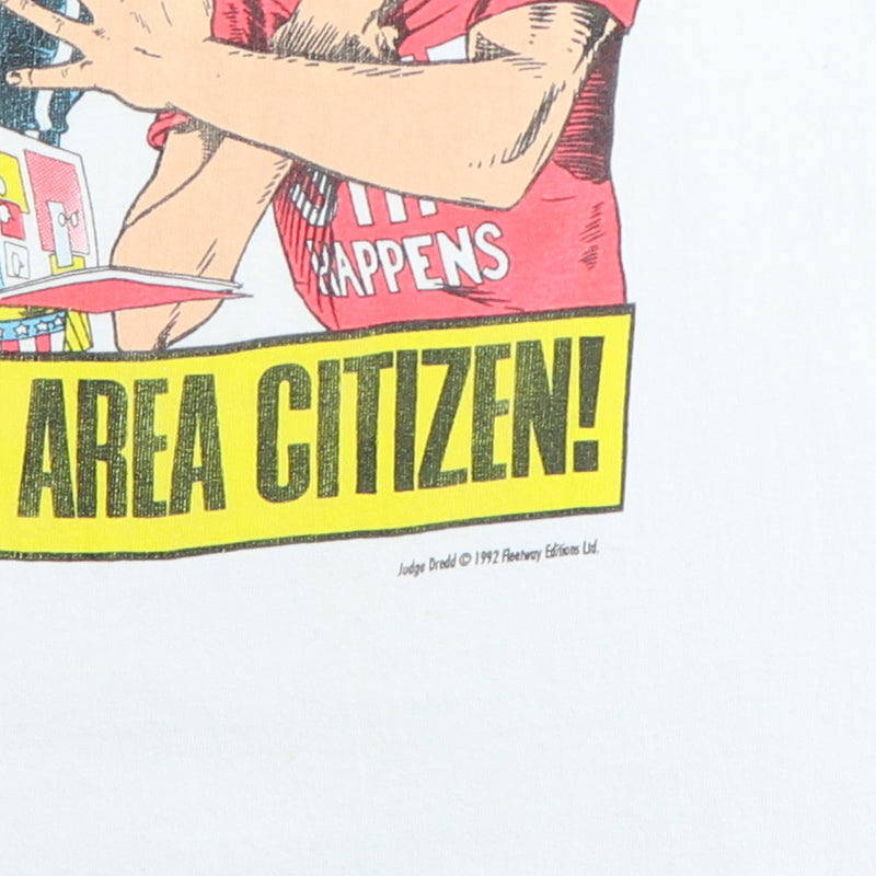 1992 Judge Dredd No Smoking In This Area Citizen Shirt