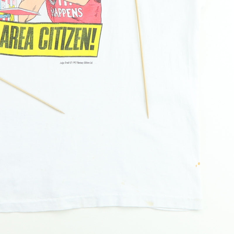 1992 Judge Dredd No Smoking In This Area Citizen Shirt