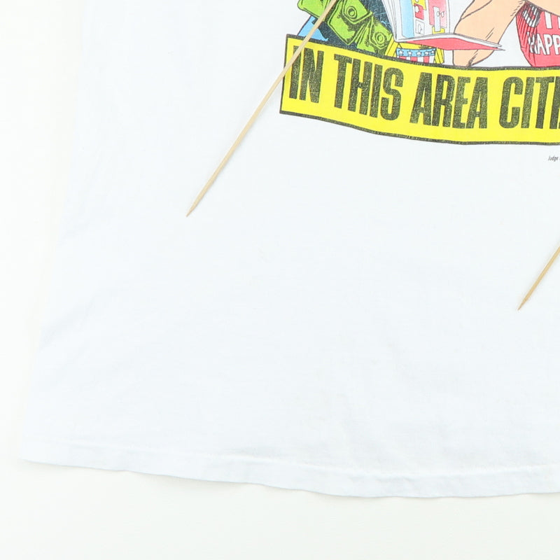 1992 Judge Dredd No Smoking In This Area Citizen Shirt