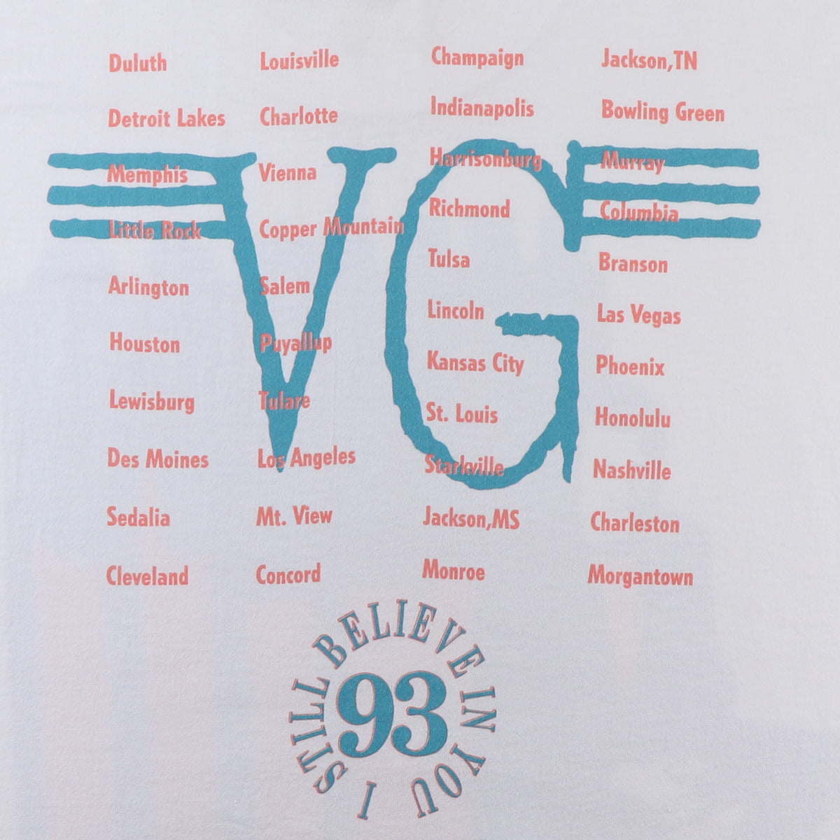 1993 Vince Gill I Still Believe In You Tour Shirt