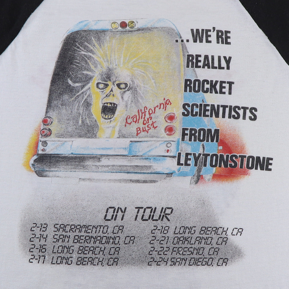 1987 Iron Maiden California Tour Jersey Shirt