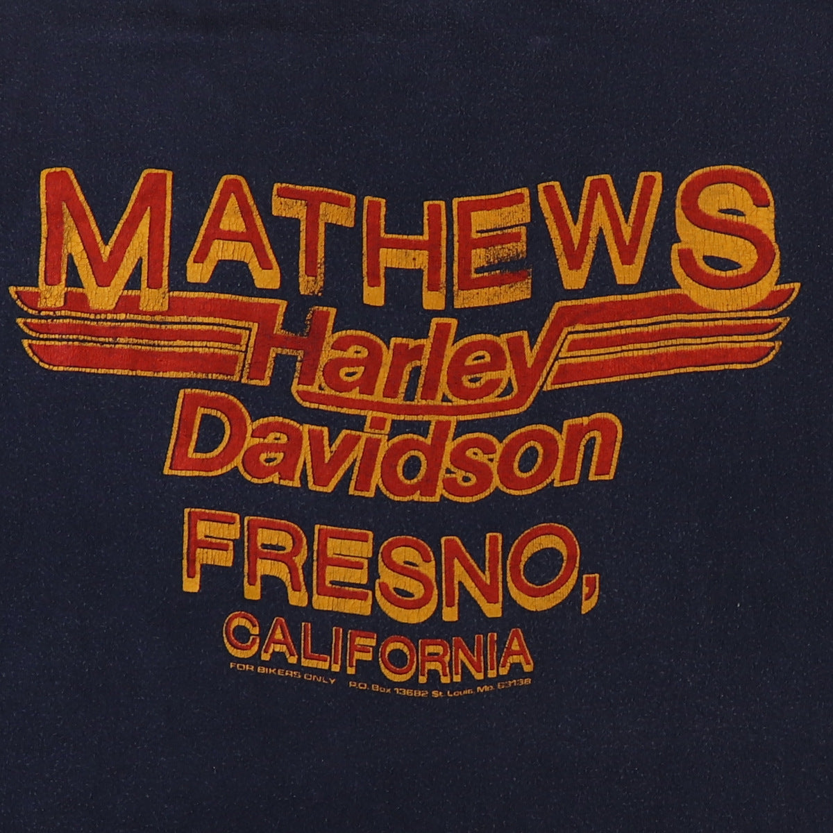 1980s Harley Davidson Fresno California Shirt