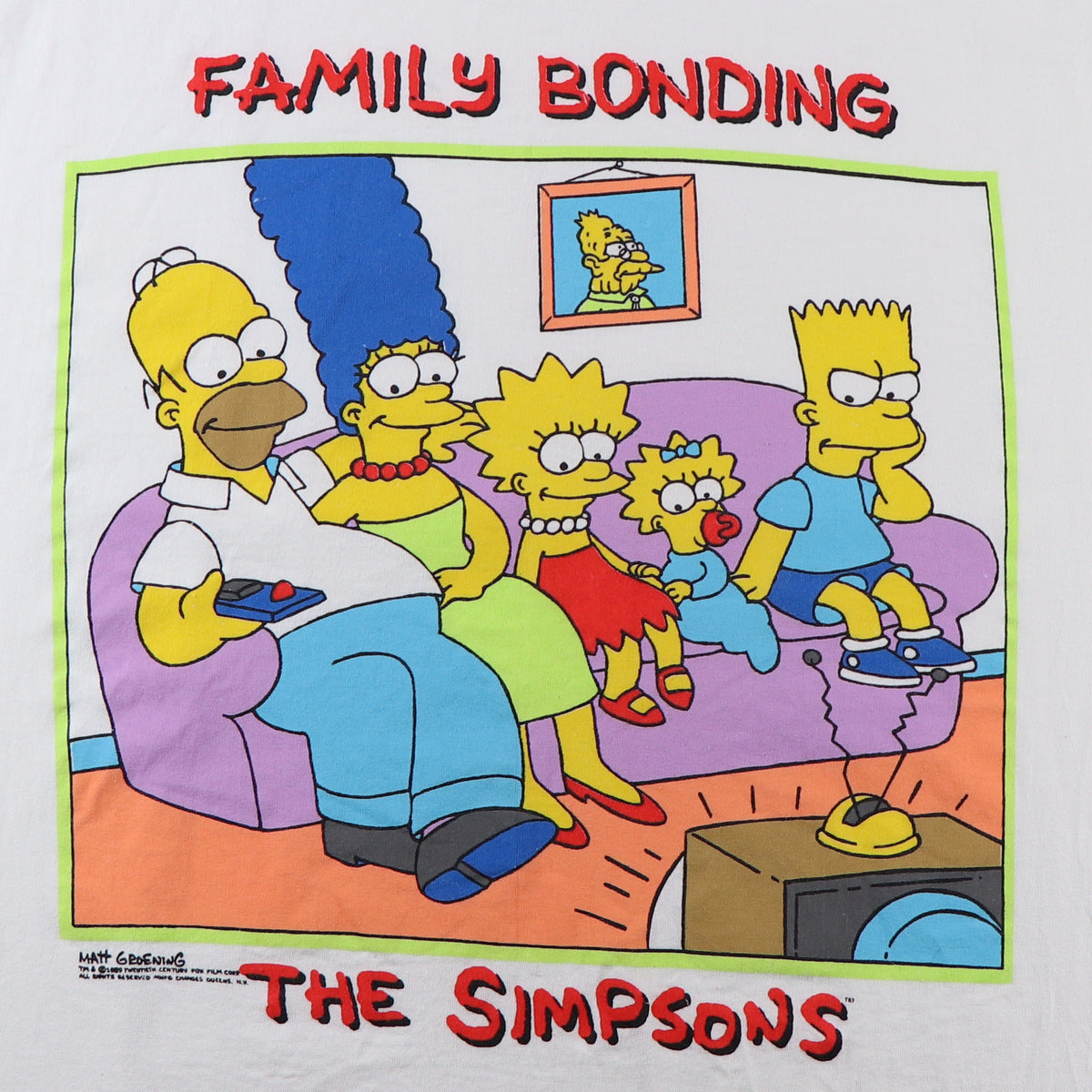1989 The Simpsons Family Bonding Shirt