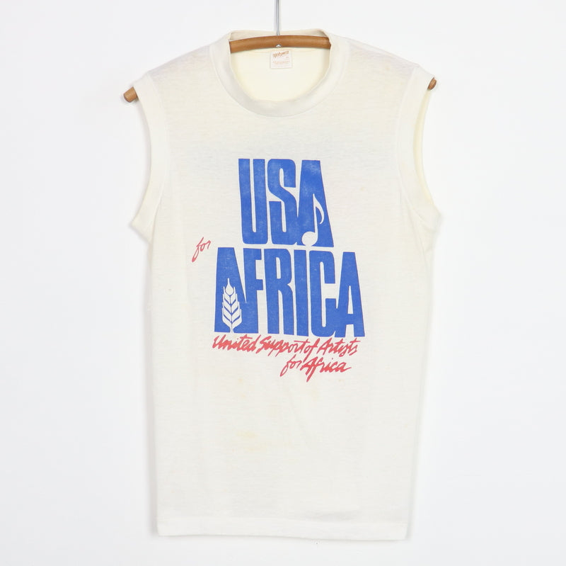 1985 Michael Jackson We Are The World USA For Africa Sleeveless Shirt