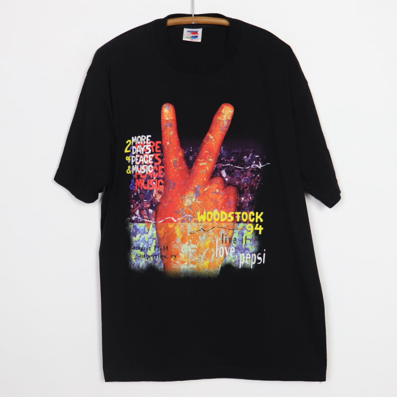 1994 Woodstock 2 More Days Of Peace & Music Shirt | Authentic