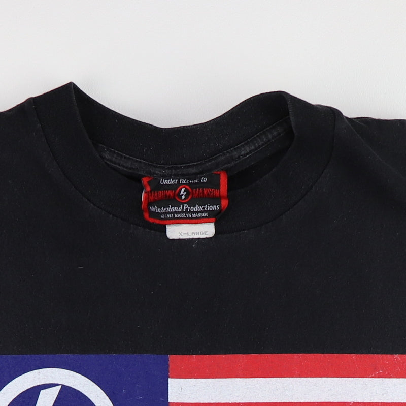 1997 Marilyn Manson American By Birth Antichrist By Choice Shirt