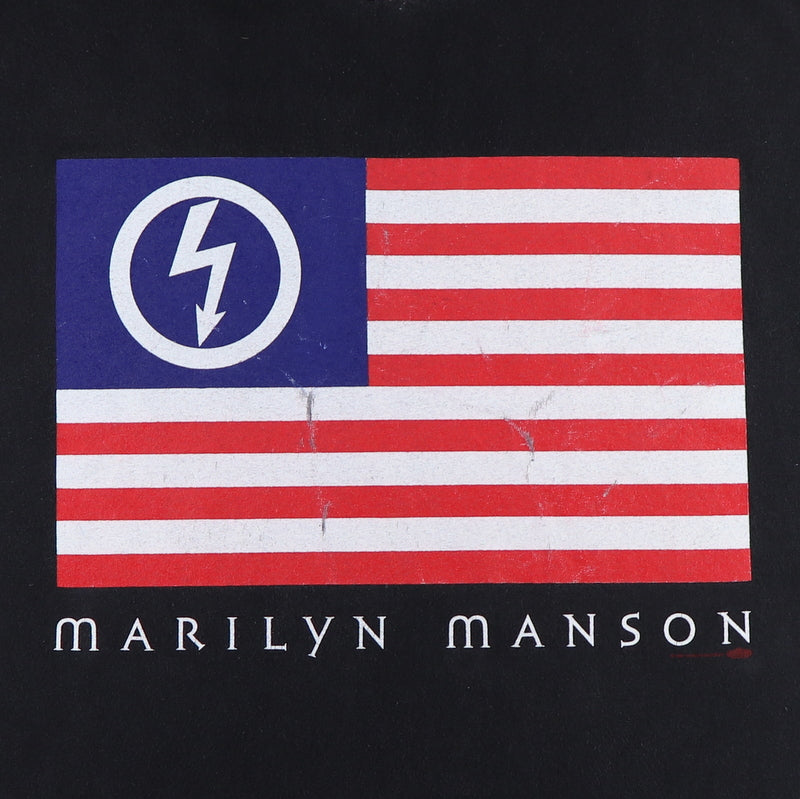 1997 Marilyn Manson American By Birth Antichrist By Choice Shirt
