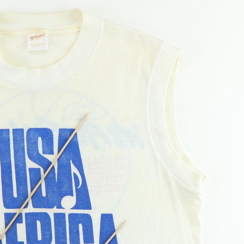 1985 Michael Jackson We Are The World USA For Africa Sleeveless Shirt