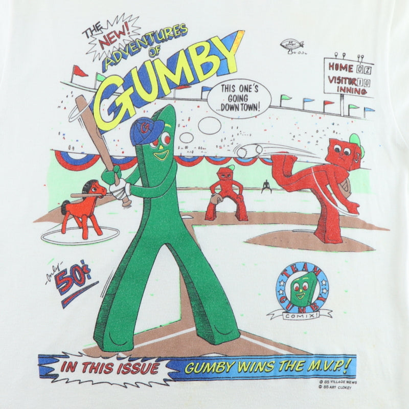 1985 The New Adventures Of Gumby Baseball Shirt