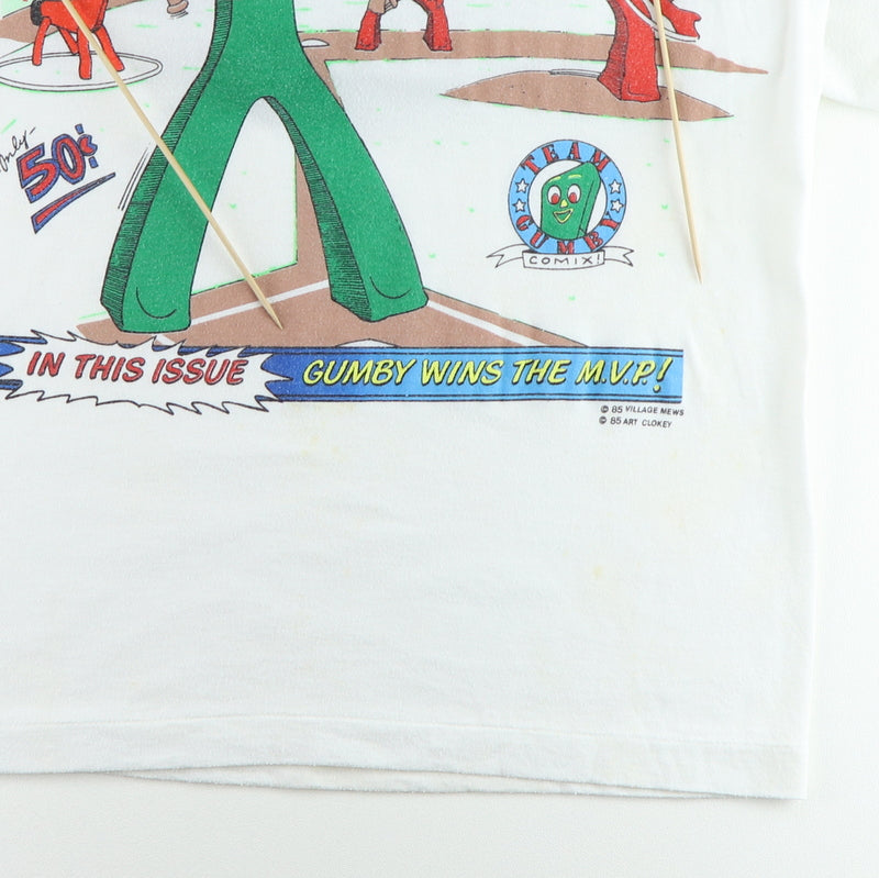 1985 The New Adventures Of Gumby Baseball Shirt
