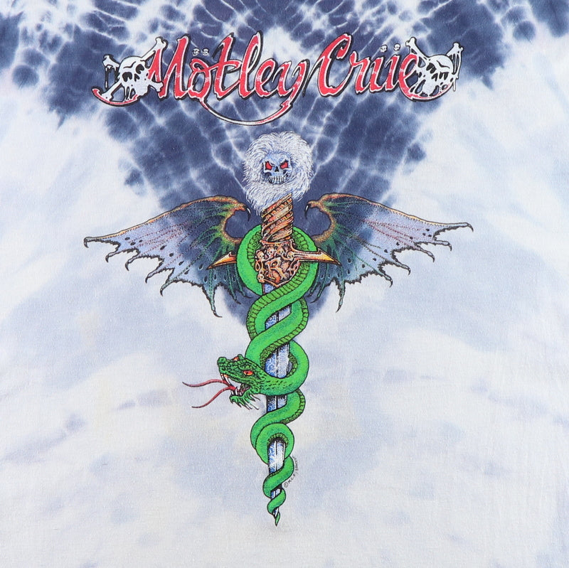 1990s Motley Crue Dr. Feelgood Symmetria Tie Dye Shirt