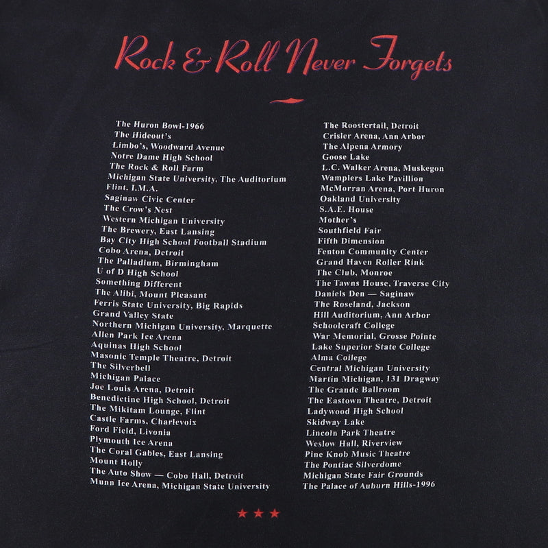1996 Bob Seger & The Silver Bullet Band Rock & Roll Never Forgets Tour Shirt