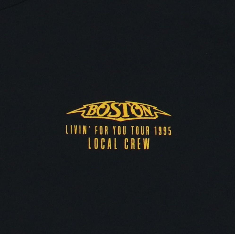 1995 Boston Livin' For You Tour Local Crew Shirt