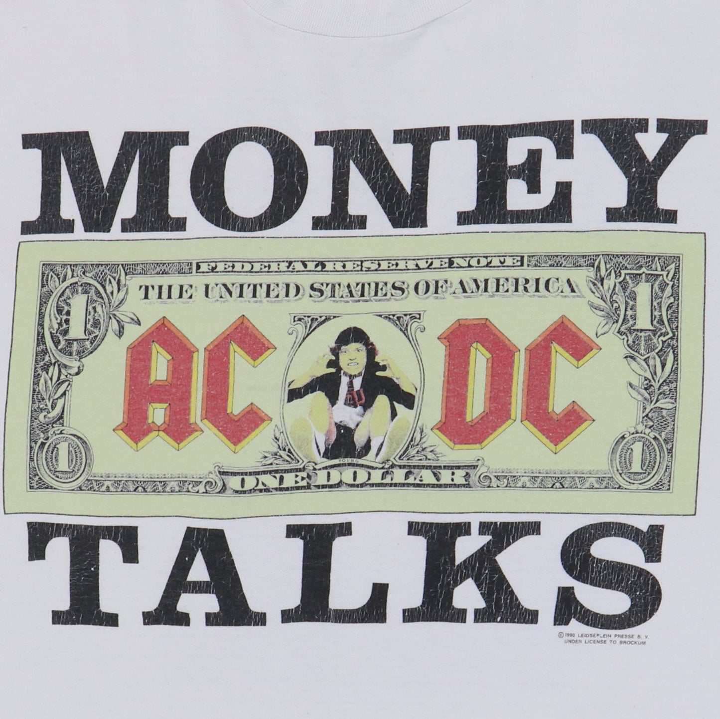 1990 ACDC Money Talks World Tour Shirt