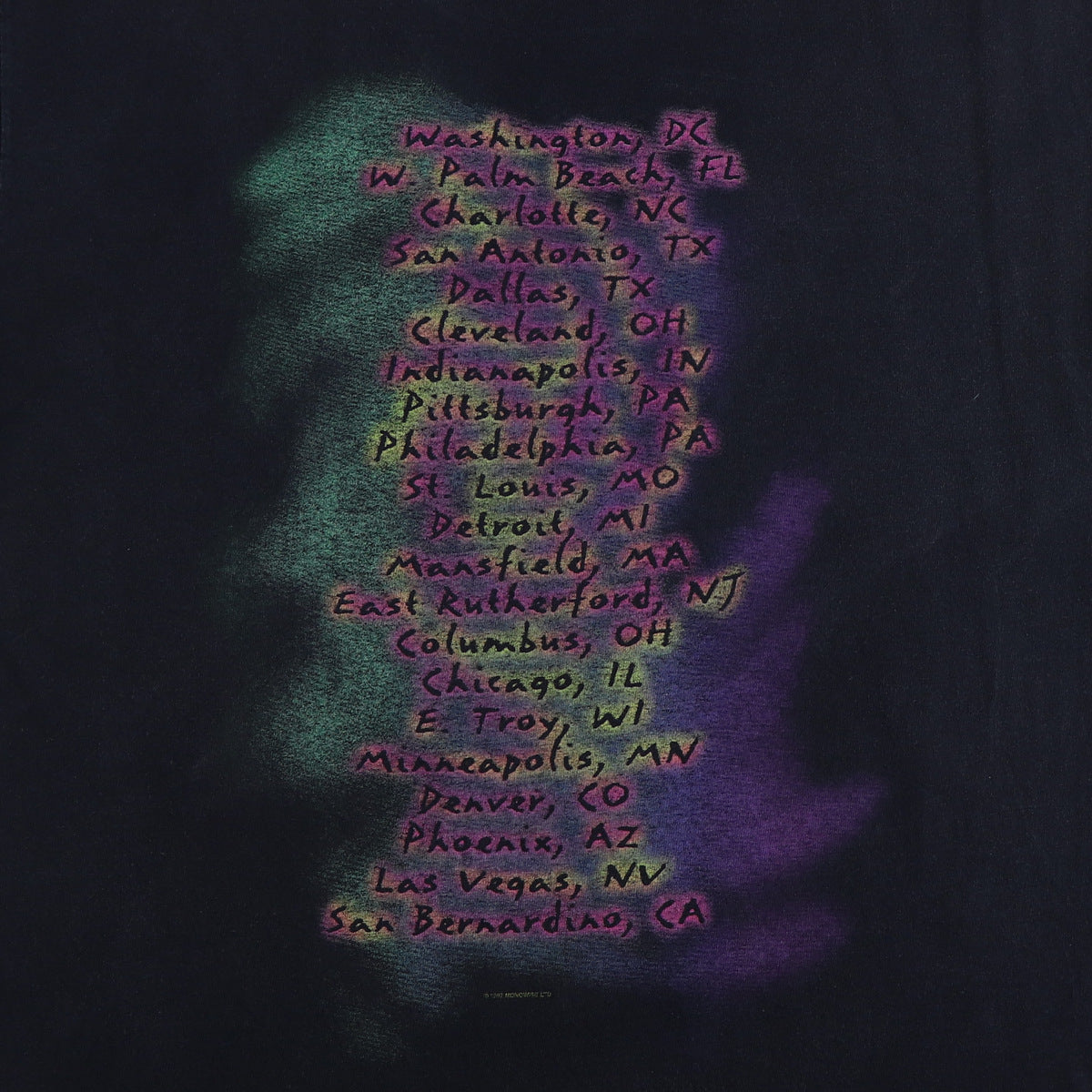 1997 Ozzy Osbourne Ozzfest Tour Shirt