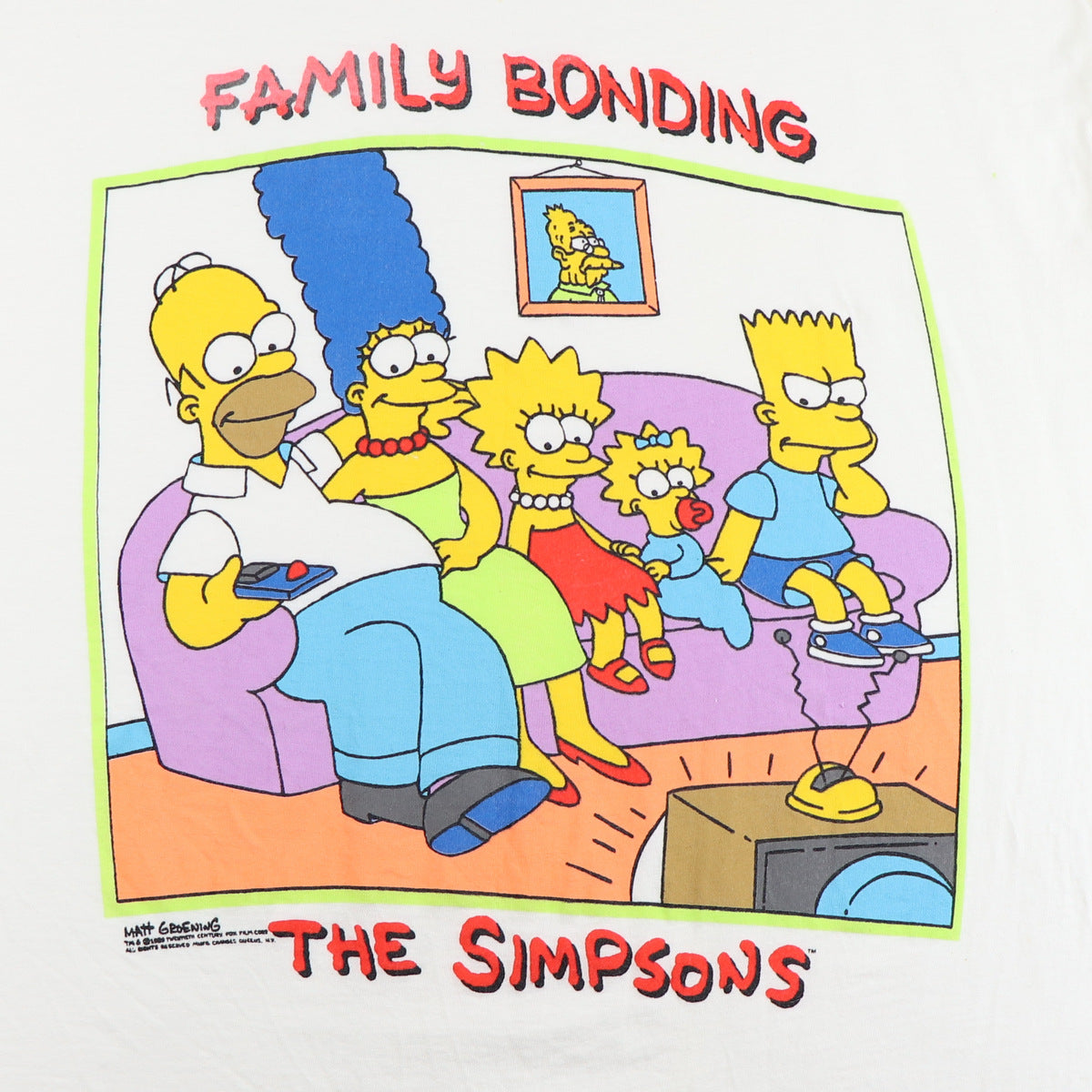1989 The Simpsons Family Bonding Shirt