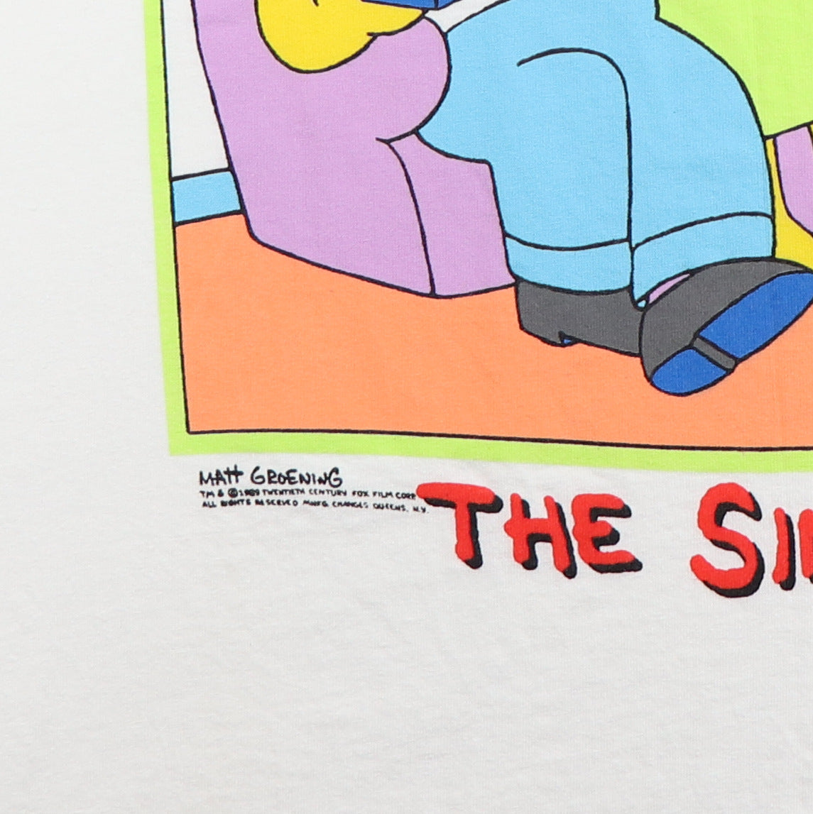 1989 The Simpsons Family Bonding Shirt