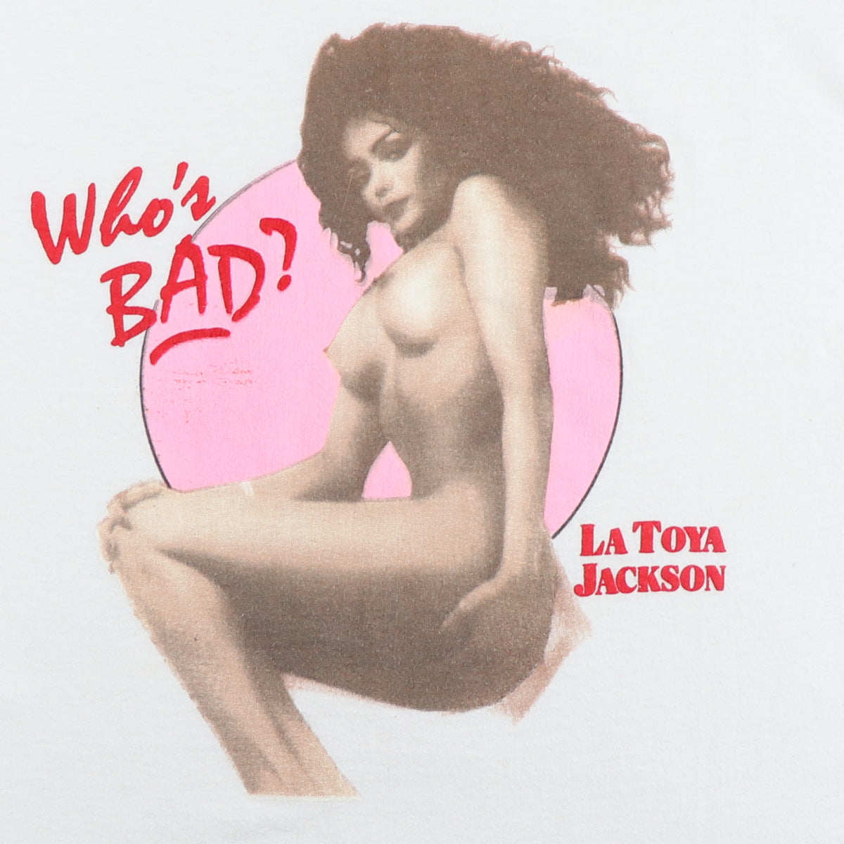 1980s Latoya Jackson Who's Bad Shirt