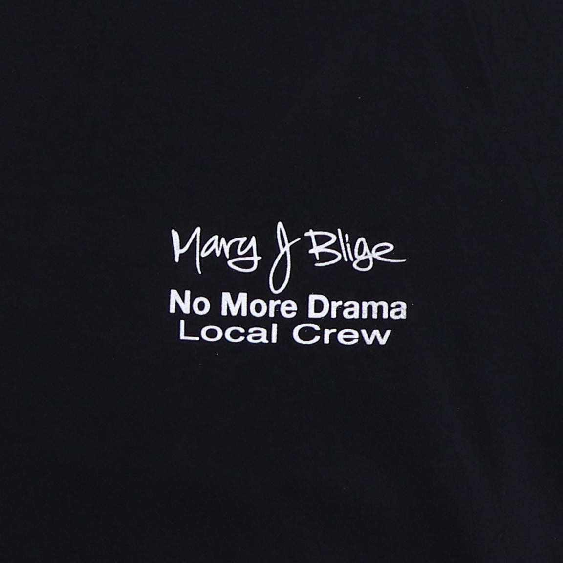 2001 Mary J Blige No More Drama Crew Tour Shirt