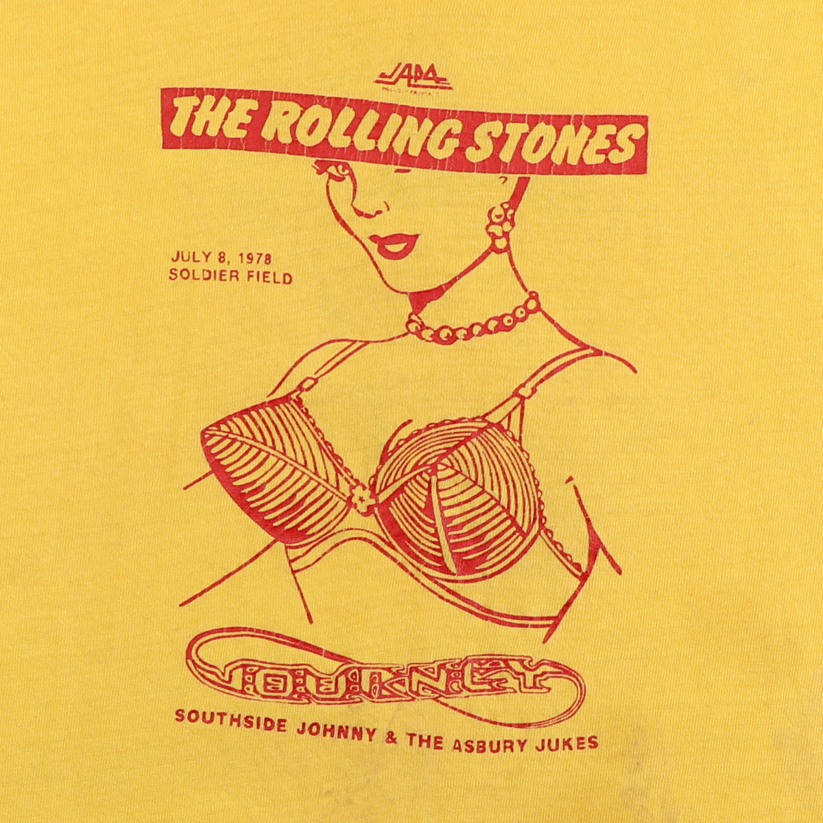 1978 Rolling Stones Some Girls Chicago Crew Concert Shirt