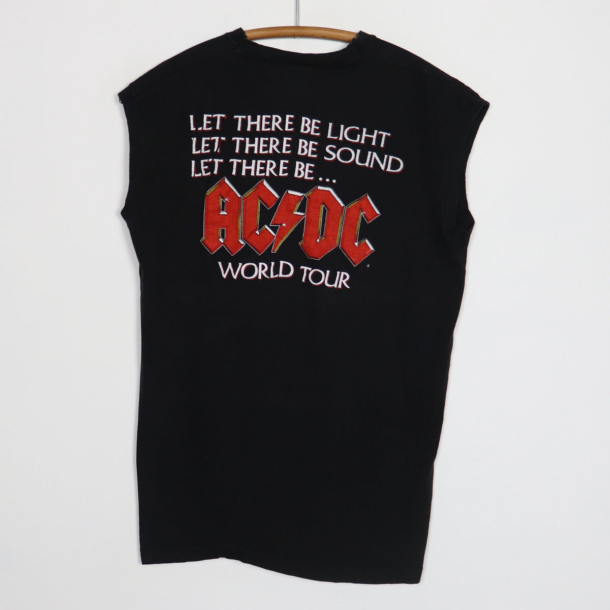 1980s ACDC Let There Be Rock Sleeveless Tour Shirt