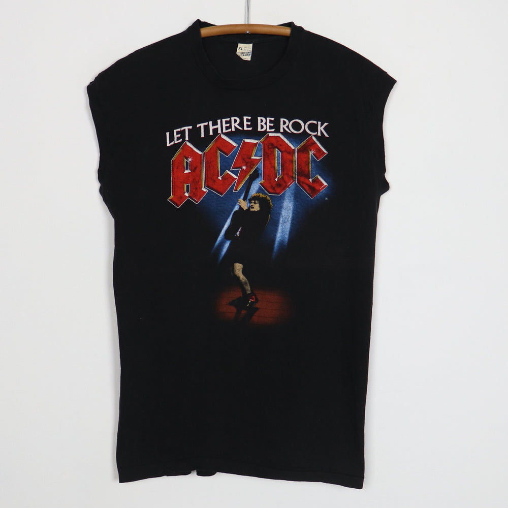 1980s ACDC Let There Be Rock Sleeveless Tour Shirt