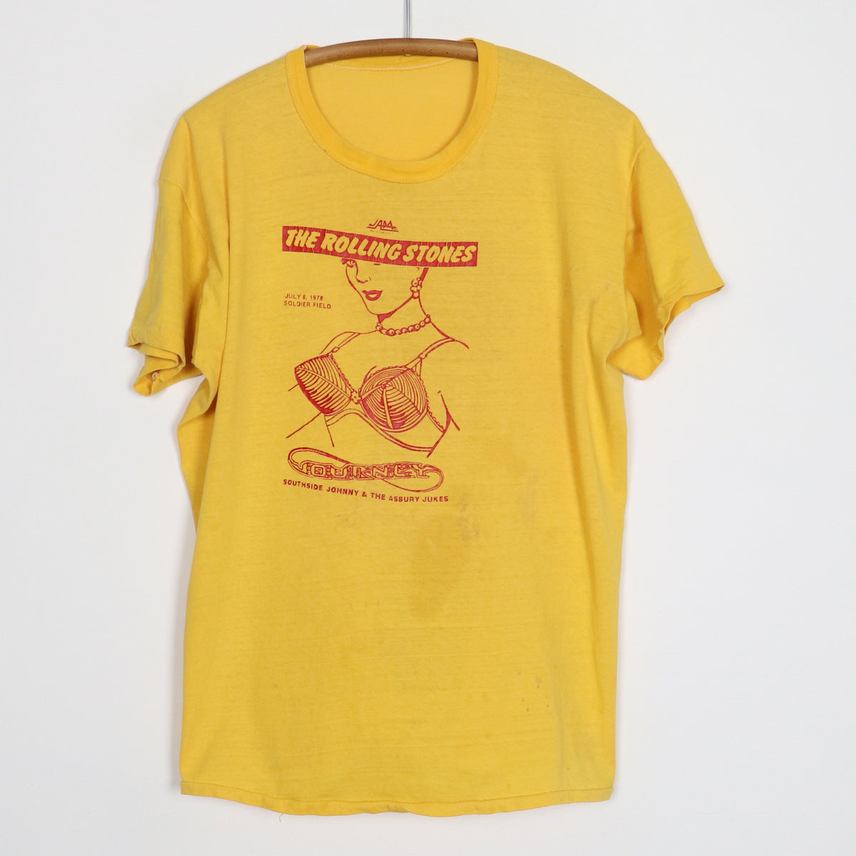Crop Top The Rolling Stones Tour 78 - Licence Officielle - Gris - Coton Doux - Pour Femme - édition Limitée