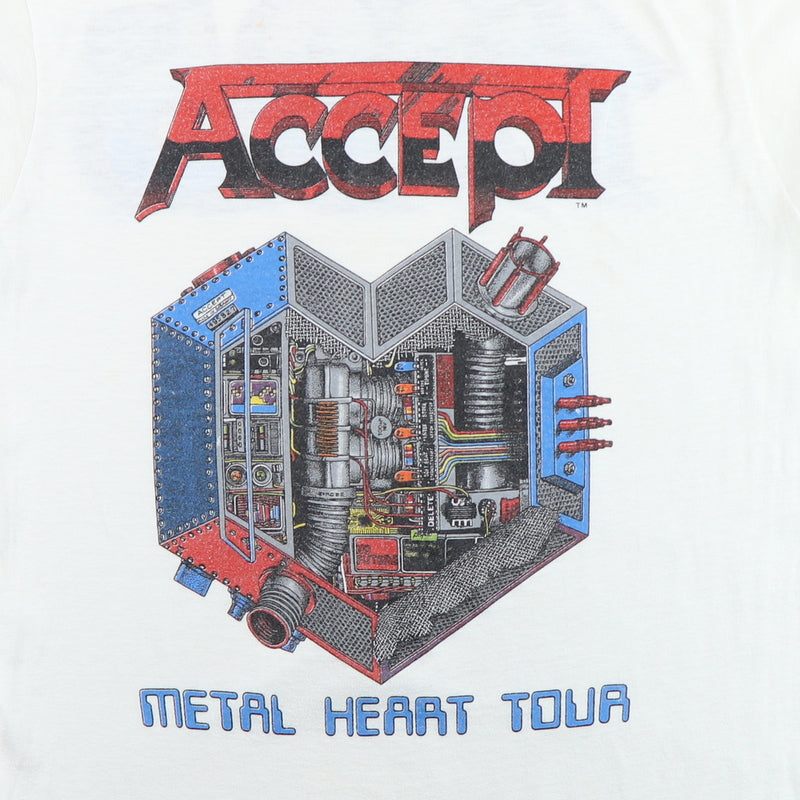 1985 Accept Metal Heart Tour Shirt