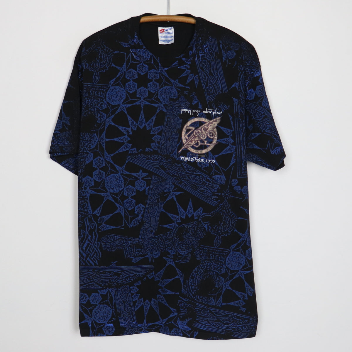 1998 Jimmy Page Robert Plant Zoso World Tour All Over Print Shirt