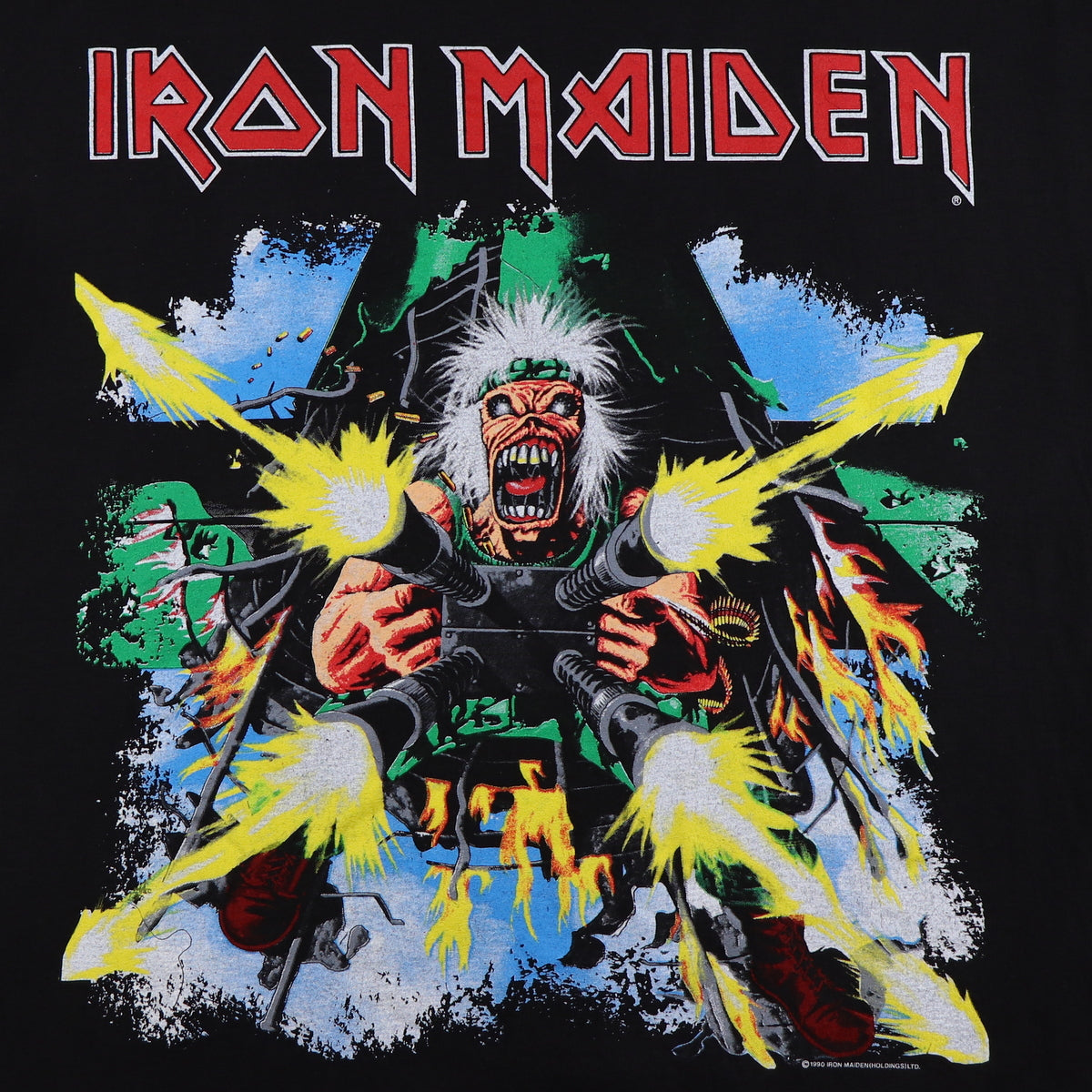 1990 Iron Maiden Shoot The Fukker No Prayer Tour Shirt
