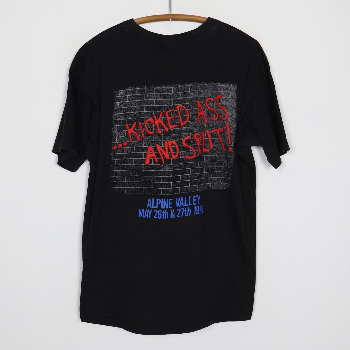 1990 Skid Row Kicked Some Ass And Split Concert Shirt