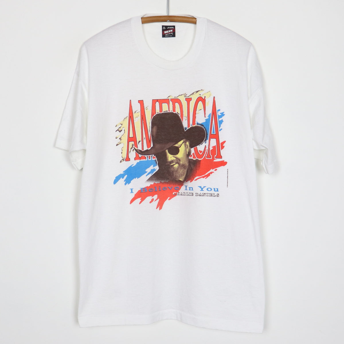 1993 Charlie Daniels Band I Believe In You Shirt | Authentic 