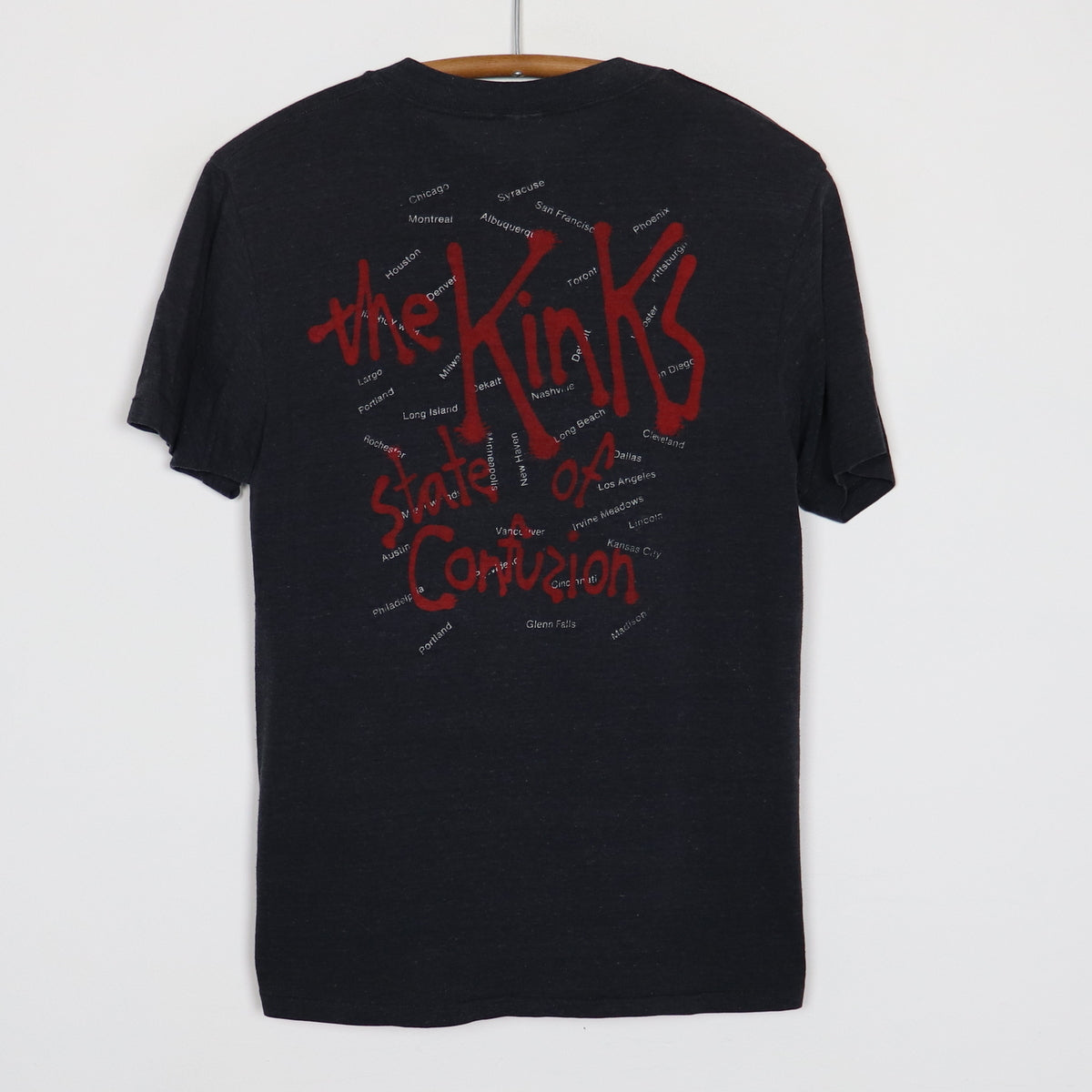 1983 The Kinks State Of Confusion Tour Shirt