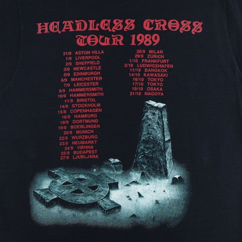 1989 Black Sabbath Headless Cross Tour Shirt