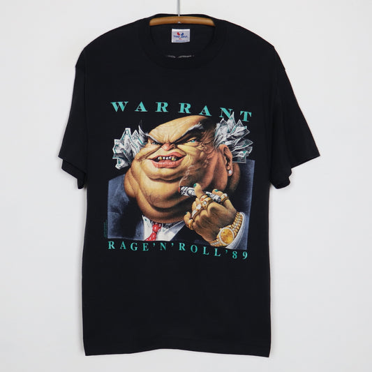 1989 Warrant Rage N Roll Rock Fest Concert Shirt