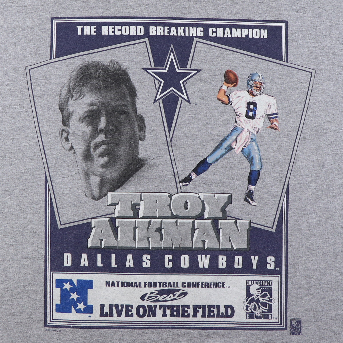 1990s Troy Aikman Dallas Cowboys NFL Shirt