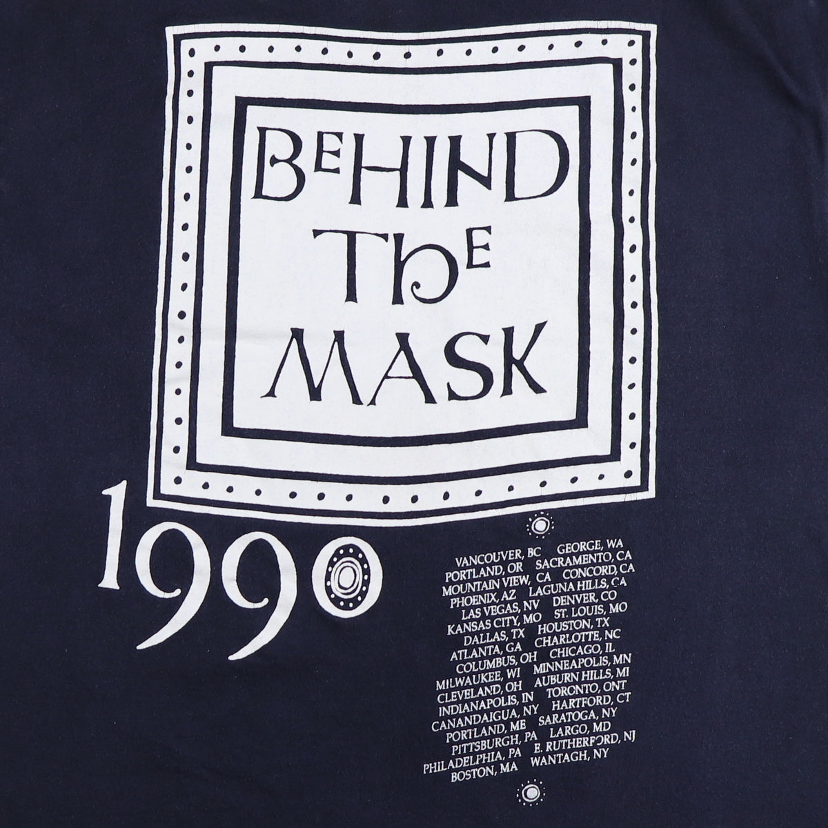 1990 Fleetwood Mac Behind The Mask Tour Shirt