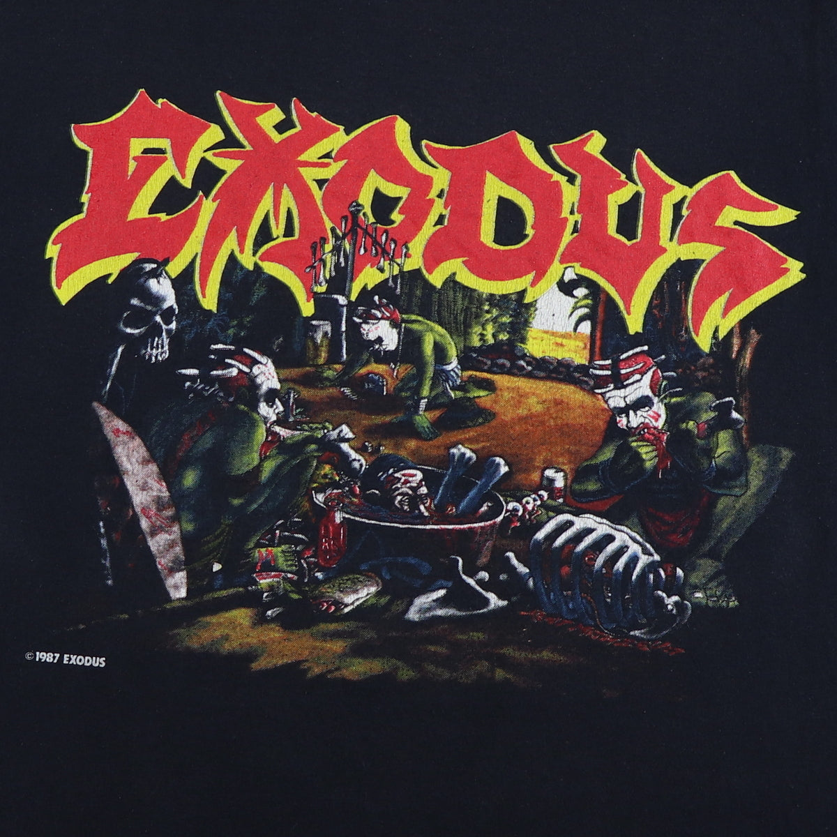 1987 Exodus Meat Party Tour Shirt