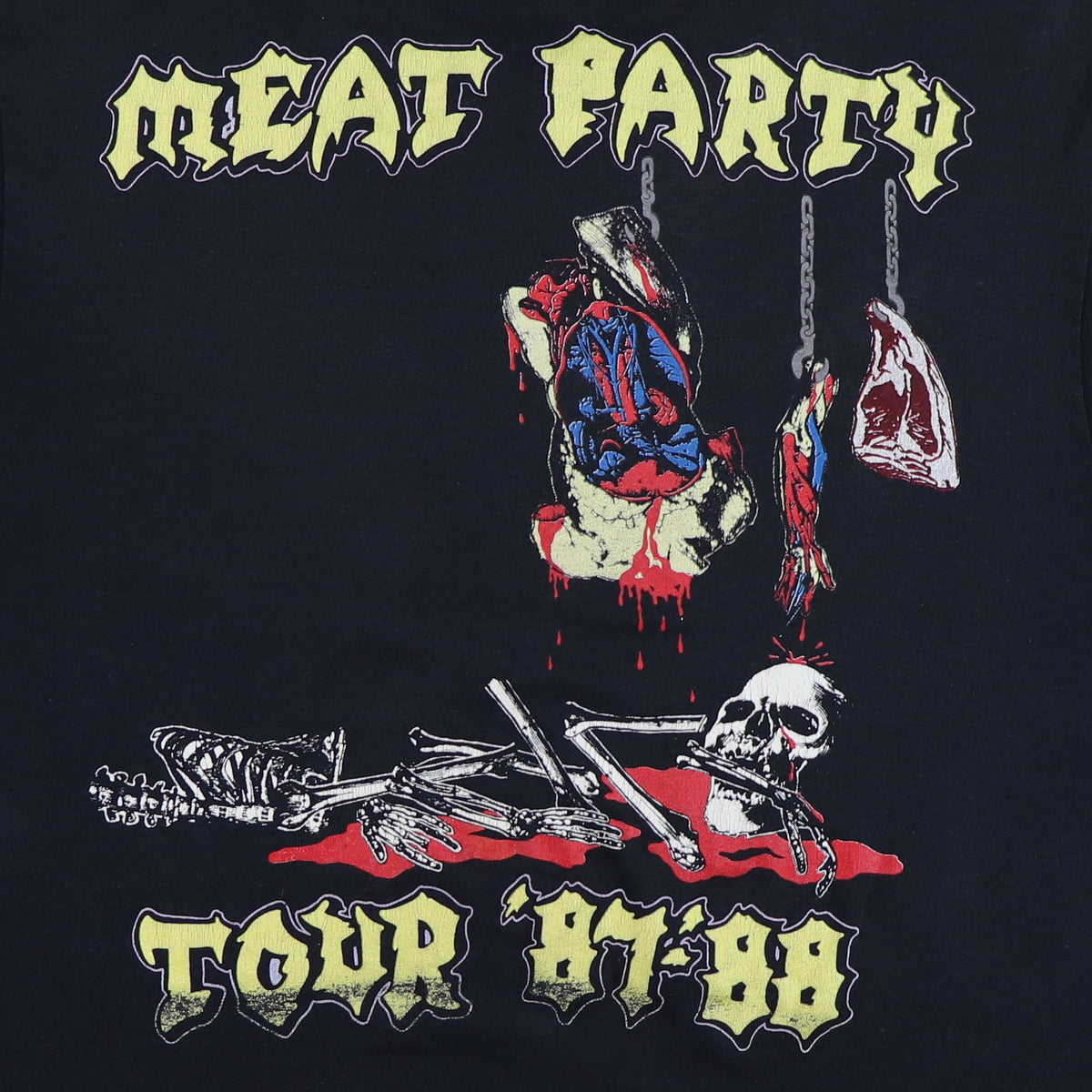 1987 Exodus Meat Party Tour Shirt