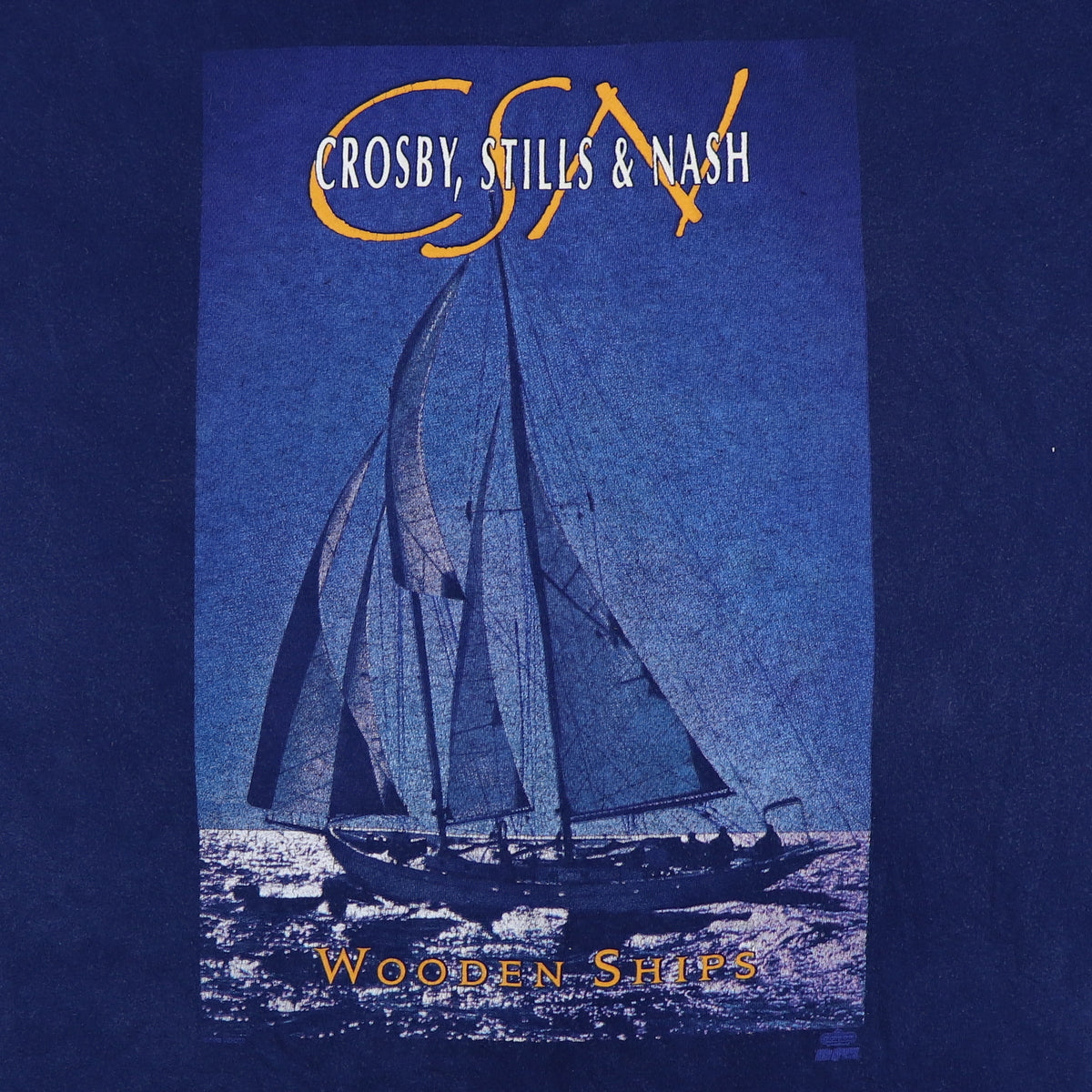 1990s Crosby Stills Nash Wooden Ships Shirt