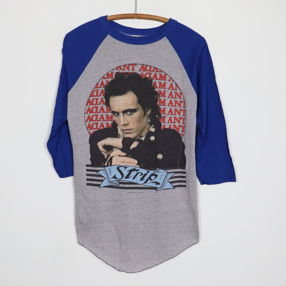 Original vintage 1984 Adam Ant Strip Tour Jersey Shirt