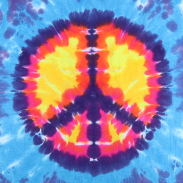 1990s Peace Sign Tie Dye Shirt