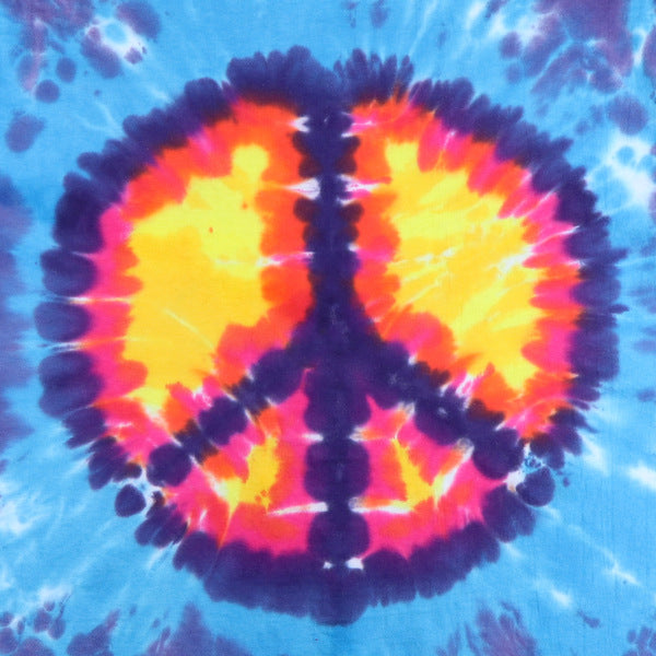 1990s Peace Sign Tie Dye Shirt