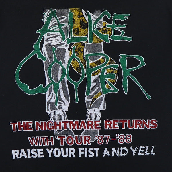 1987 Alice Cooper Raise Your Fist And Yell Tour Shirt