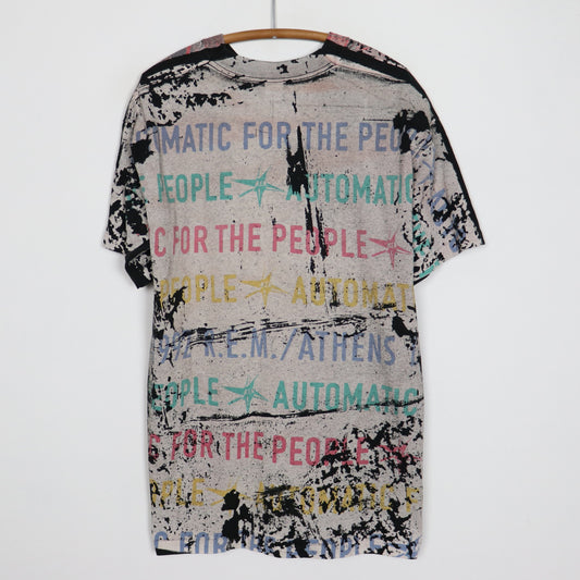 1992 R.E.M. Automatic Tour For The People All Over Print Shirt