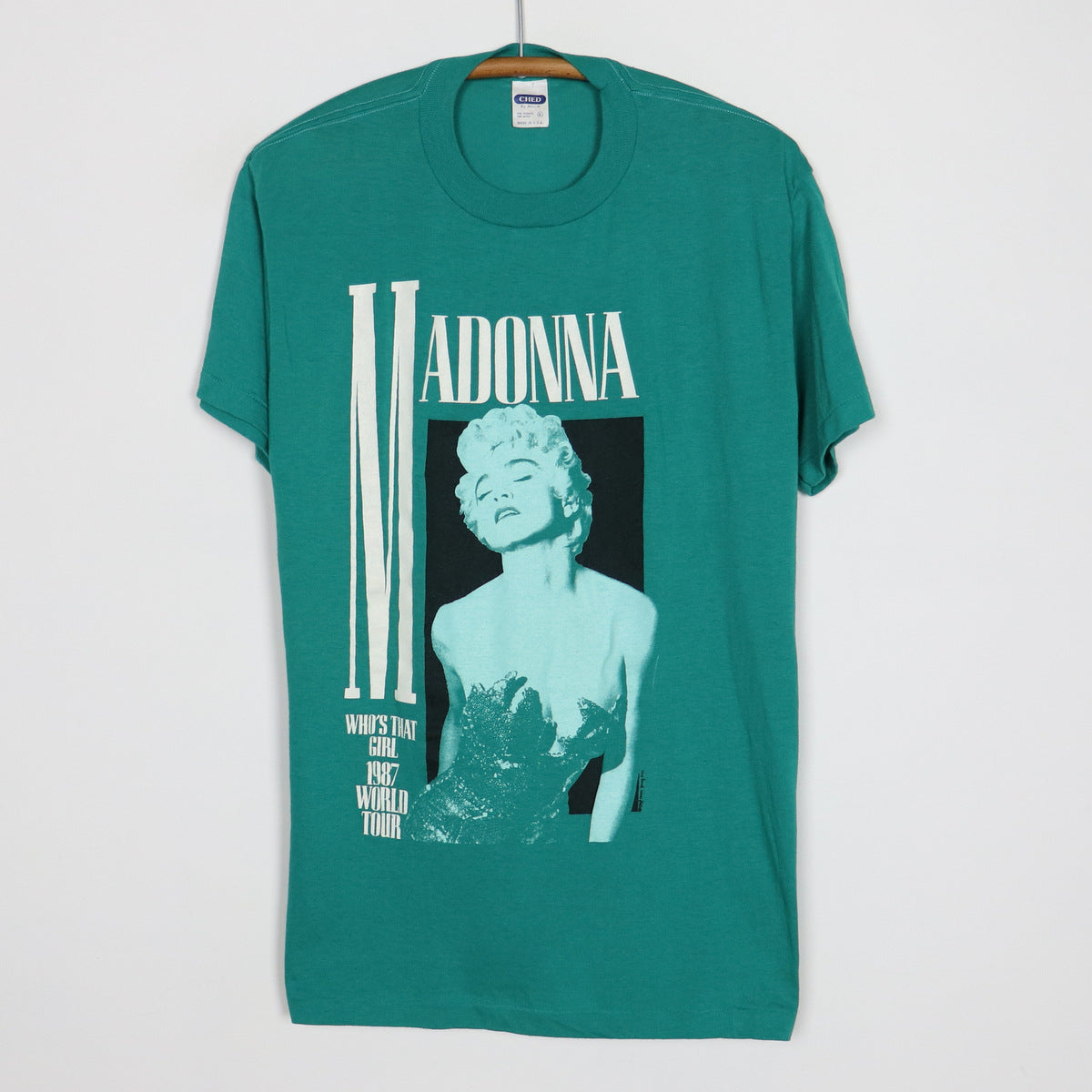 マドンナ ヴィンテージTシャツ world tour 1987 オフィシャル-